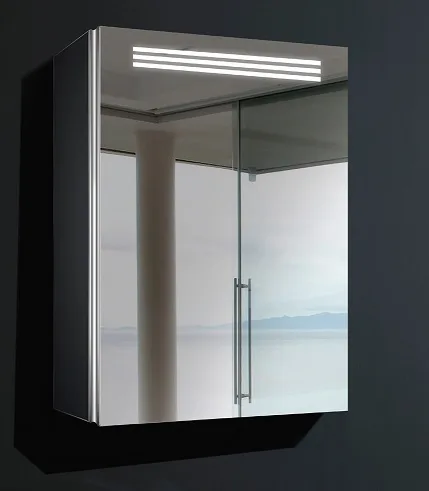 ESBANO Led Зеркальный шкаф, ШхВхГ: 50х70х15, светящаяся полочка, зеркало-линза АТЕЛЬЕ ВАННОЙ КОМНАТЫ. САМАРА