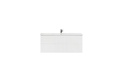 Тумба с раковиной Cezares Duet 120 см DUET-1200-2C-SO-BO bianco opaco МОСПЛИТКА