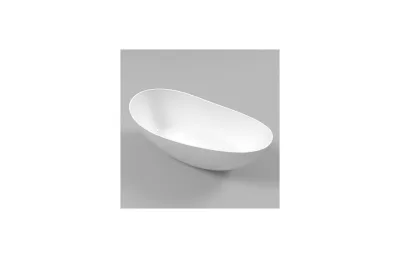 Ванна из искусственного камня 165х75 см Whitecross Ruby 0202.165075.100 белая глянцевая МОСПЛИТКА