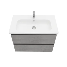 Тумба подвесная ELECTRA 80 под умыв-к Creavit Ideal 80, хромикс серебро, LE-WCAB-80-123 56,50x77,40, светло-серый LAPARET