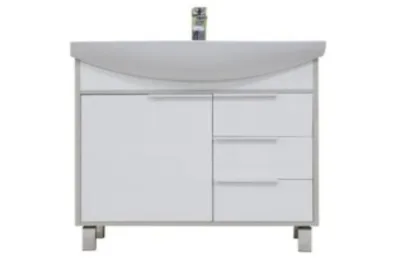 Тумба под раковину Акватон Рико 80 1A215401RIB90 белый/ясень фабрик АКВАМЕТРИЯ