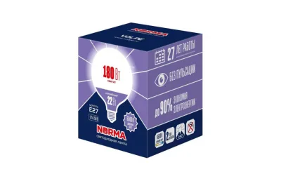 ЛАМПА СВЕТОДИОДНАЯ VOLPE E27 22W 6500K МАТОВАЯ LED-G120-22W/6500K/E27/FR/NR UL-00010996 МОСПЛИТКА