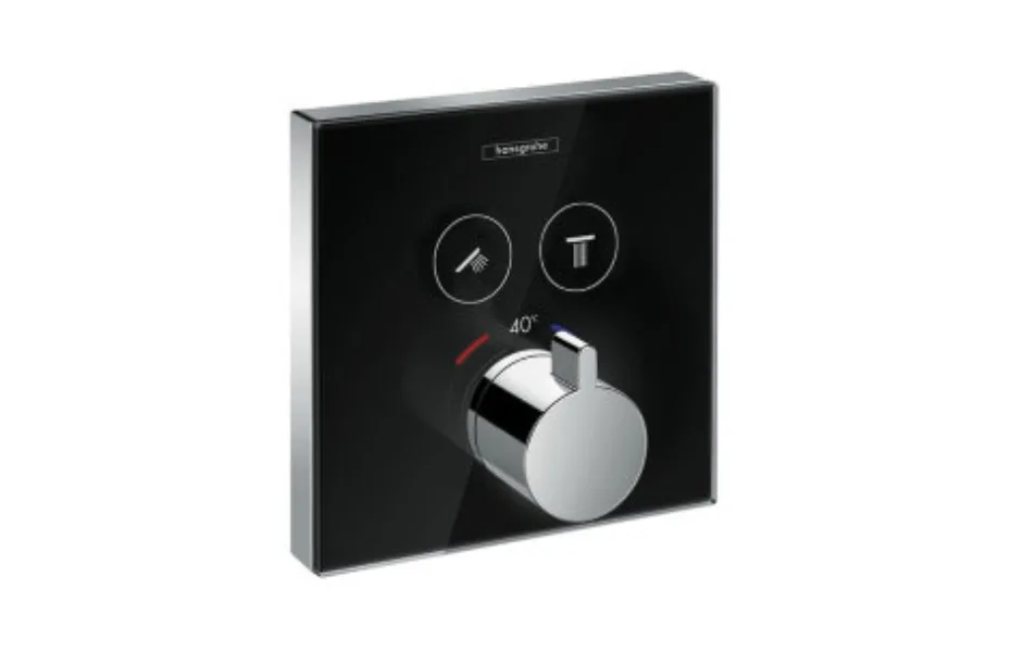 Термостат для душа Hansgrohe ShowerSelect 15738600 черный/хром АКВАМЕТРИЯ