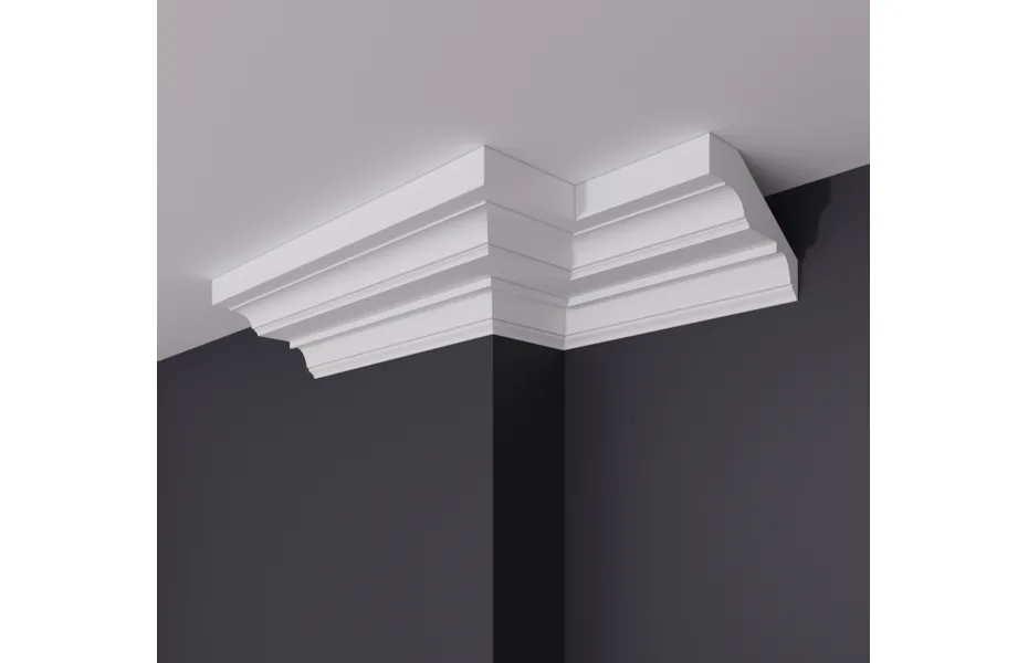 Карниз гладкий К-38 АРМАДА. Лепнина из гипса
