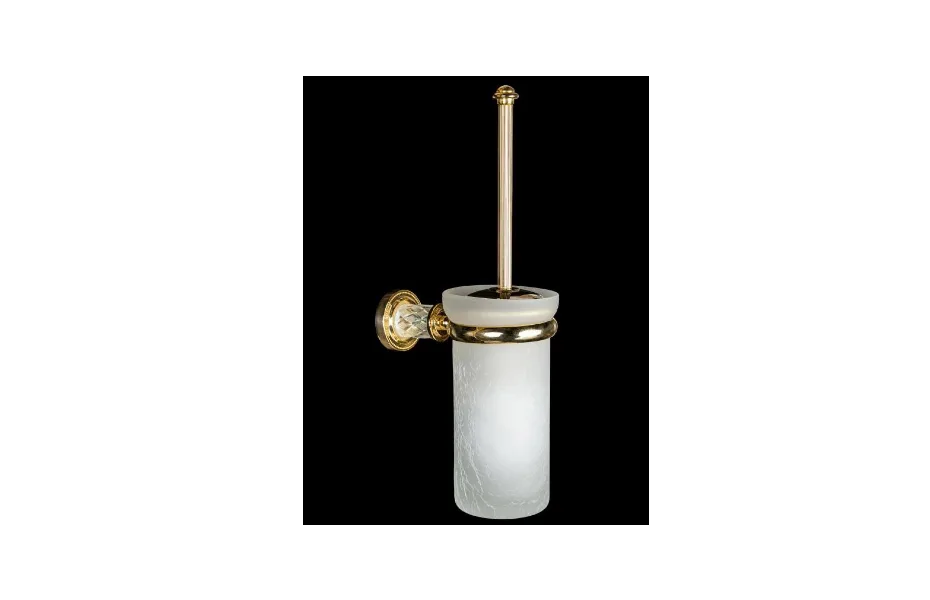 BOHEME Murano Crystal Ершик для унитаза, настенный, золото АТЕЛЬЕ ВАННОЙ КОМНАТЫ. САМАРА