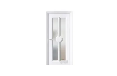 Межкомнатная дверь Novella N34 RAL9003 стекло 7 ДВЕРЕЙ