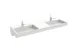 Раковина-столешница двойная Jacob Delafon Terrace 150x49 EXA112-00 АКВАМЕТРИЯ