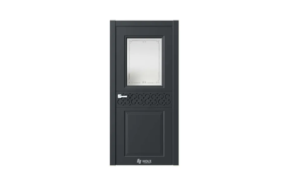 Neo Classic N26 Черный RAL9005 стекло 7 ДВЕРЕЙ