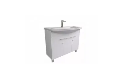 Тумба с раковиной 1Marka Lina Classic 107 см У94491 белый МОСПЛИТКА