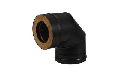 Сэндвич-колено 90° ВЕЗУВИЙ Black (430; 0,8) D115/200 ПАР МАСТЕР