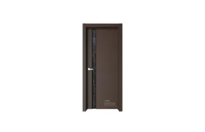 Межкомнатная дверь Elegance E1S Темный шоколад черное стекло 7 ДВЕРЕЙ