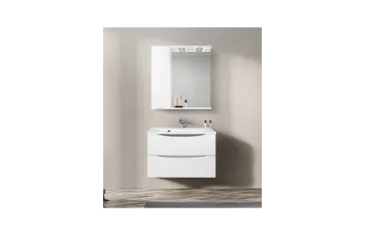 BELBAGNO Marino Шкаф зеркальный подвесной с одной распашной дверцей с доводчиками, с подсветкой, левосторонний АТЕЛЬЕ ВАННОЙ КОМНАТЫ. САМАРА