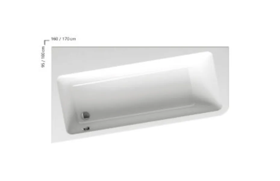 Ванна Ravak 10° 170x100 L арт. C811000000 АКВАМЕТРИЯ
