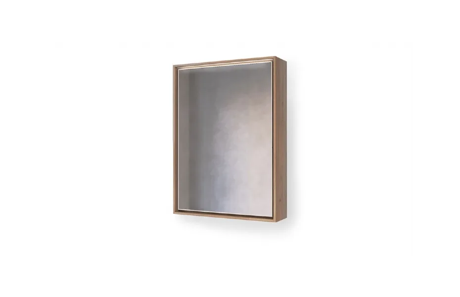Зеркало RAVAL Frame 60 Дуб трюфель с подсветкой сенсор АТЕЛЬЕ ВАННОЙ КОМНАТЫ. САМАРА
