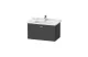 Тумба с раковиной Duravit Xbase 80 см XB603604949 графит матовый МОСПЛИТКА