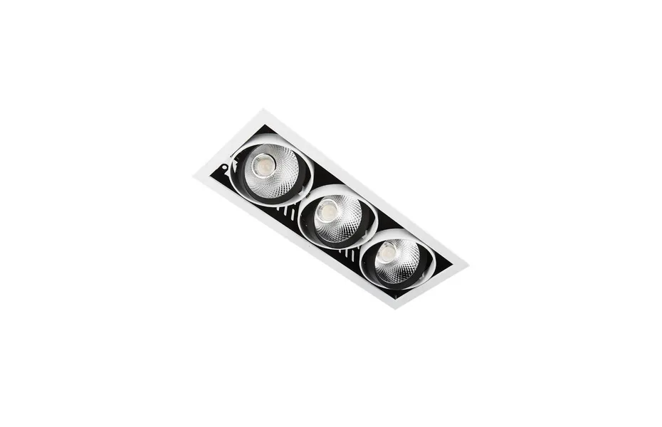 ВСТРАИВАЕМЫЙ СВЕТОДИОДНЫЙ СВЕТИЛЬНИК AMBRELLA LIGHT CARDANO T813 BK/CH 3*12W 4200K MNOGOROZETOK - МНОГОРОЗЕТОК