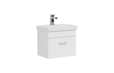 Тумба с раковиной Aquanet Нота 50 Moduo Slim, белый МОСПЛИТКА