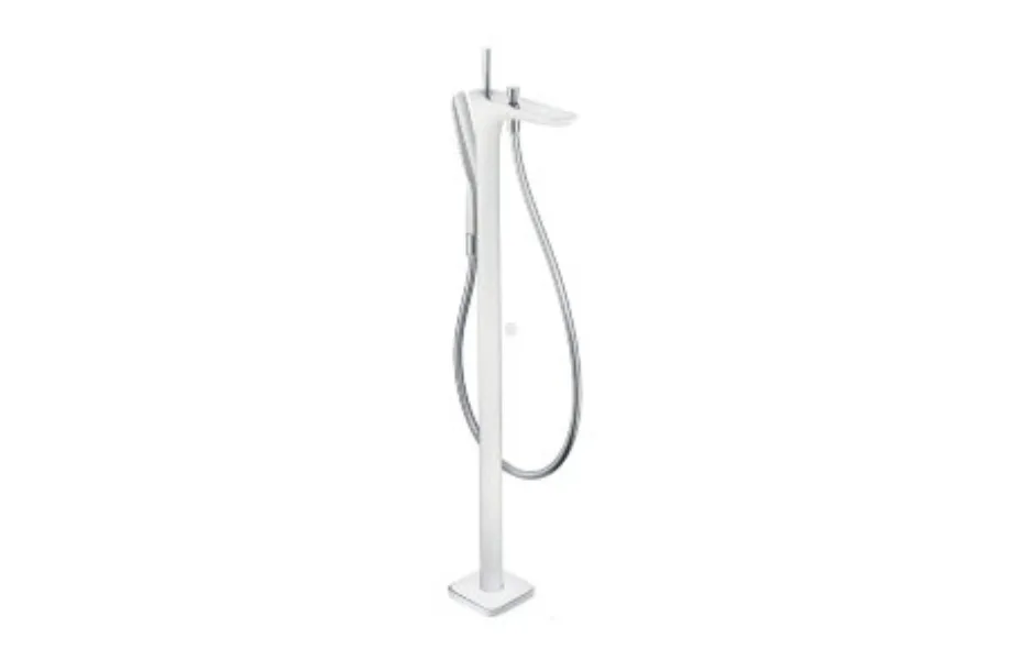 Смеситель для ванны напольный Hansgrohe PuraVida белый/хром 15473400 АКВАМЕТРИЯ