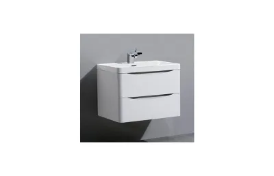 Тумба с раковиной BelBagno Ancona 80 см ANCONA-N-800-2C-SO-BL, Bianco Lucido МОСПЛИТКА