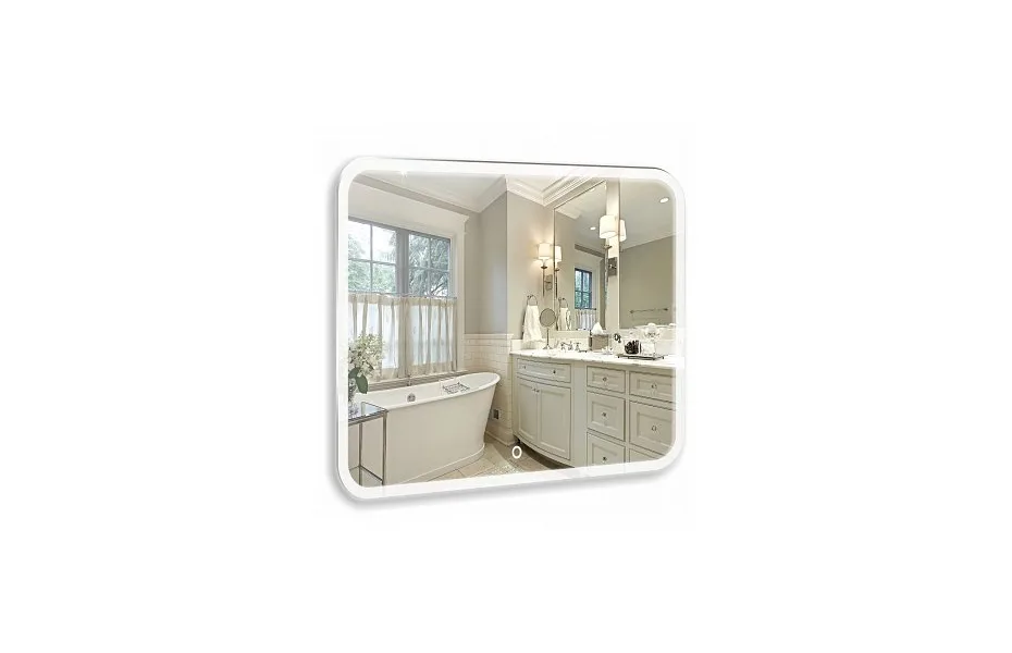 Зеркало Aquanika Basic 70х68 см AQB6870RU41 с подсветкой и сенсорным выключателем МОСПЛИТКА