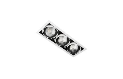 ВСТРАИВАЕМЫЙ СВЕТОДИОДНЫЙ СВЕТИЛЬНИК AMBRELLA LIGHT CARDANO T813 BK/CH 3*12W 4200K MNOGOROZETOK - МНОГОРОЗЕТОК