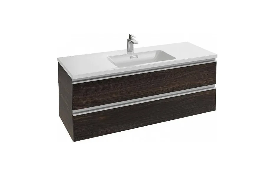 Тумба с раковиной Jacob Delafon Vox 120 см EB2021-RA-E15 черное дерево МОСПЛИТКА