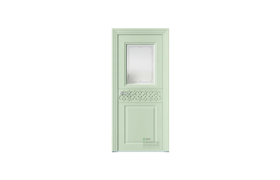 Межкомнатная дверь Novella N26 RAL6019 стекло 7 ДВЕРЕЙ