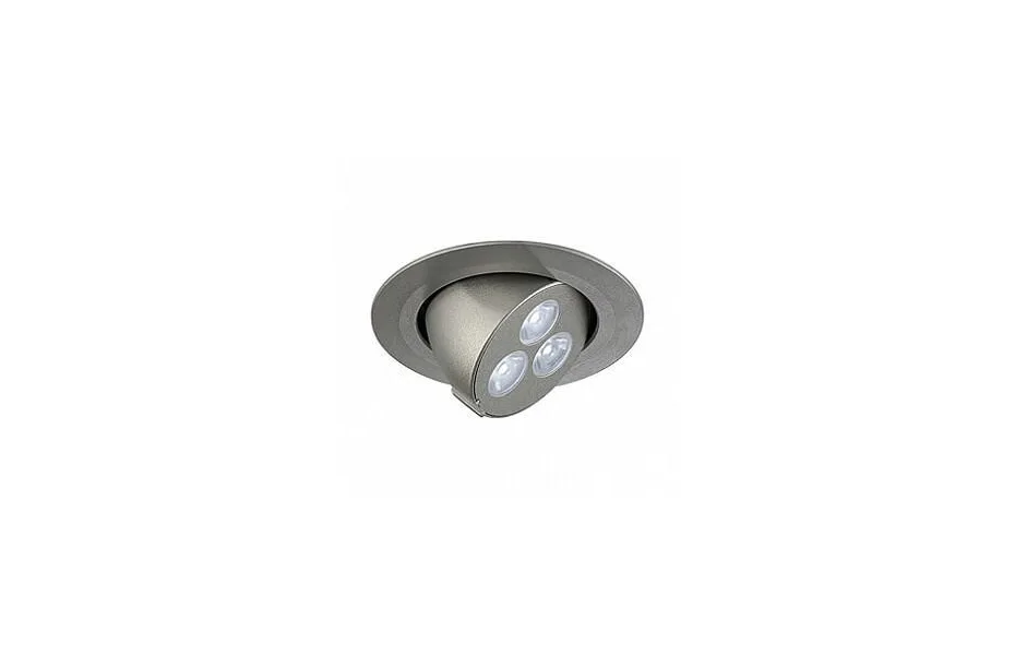 СВЕТИЛЬНИК ВСТРАИВАЕМЫЙ TRITON 3 GIMBLE POWERLED 3Х1ВТ, 4000K, 250LM, 25°, 350MA, СЕРЕБРИСТЫЙ 113610 MNOGOROZETOK - МНОГОРОЗЕТОК