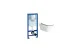 Комплект Creto Logan L3 1003-001-L3W подвесной унитаз + Grohe Rapid SL 38721001 3 в 1 с кнопкой смыва МОСПЛИТКА