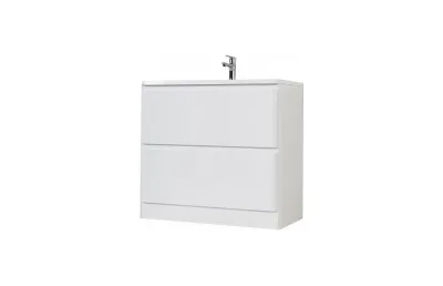 Тумба с раковиной 80 см BelBagno ALBANO-800-2C-PIA-BL bianco lucido МОСПЛИТКА