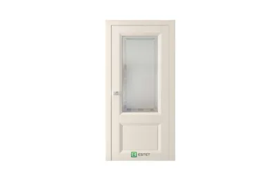 Межкомнатная дверь Mantone 4 RAL1013 стекло 7 ДВЕРЕЙ