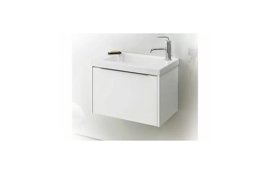 Тумба с раковиной Jacob Delafon XS 60 см EB466-J5 белый блестящий МОСПЛИТКА