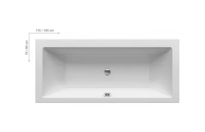 Акриловая ванна Ravak FORMY 01 180x80 см МОСПЛИТКА