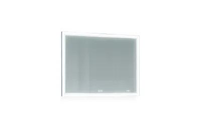 Зеркало с подсветкой и часами Jorno Glass Gla.02.92/W, 100 см МОСПЛИТКА