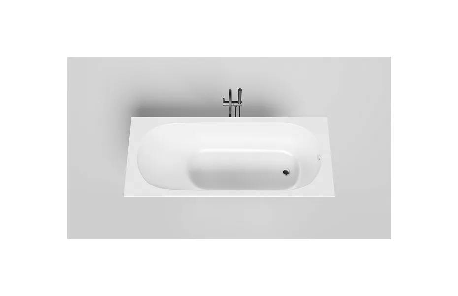 Ванна из искусственного камня 170х70 см Salini Ornella 102313G белая МОСПЛИТКА
