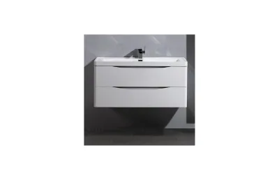 Тумба с раковиной BelBagno Ancona 90 см ANCONA-N-900-2C-SO-BL bianco lucido МОСПЛИТКА