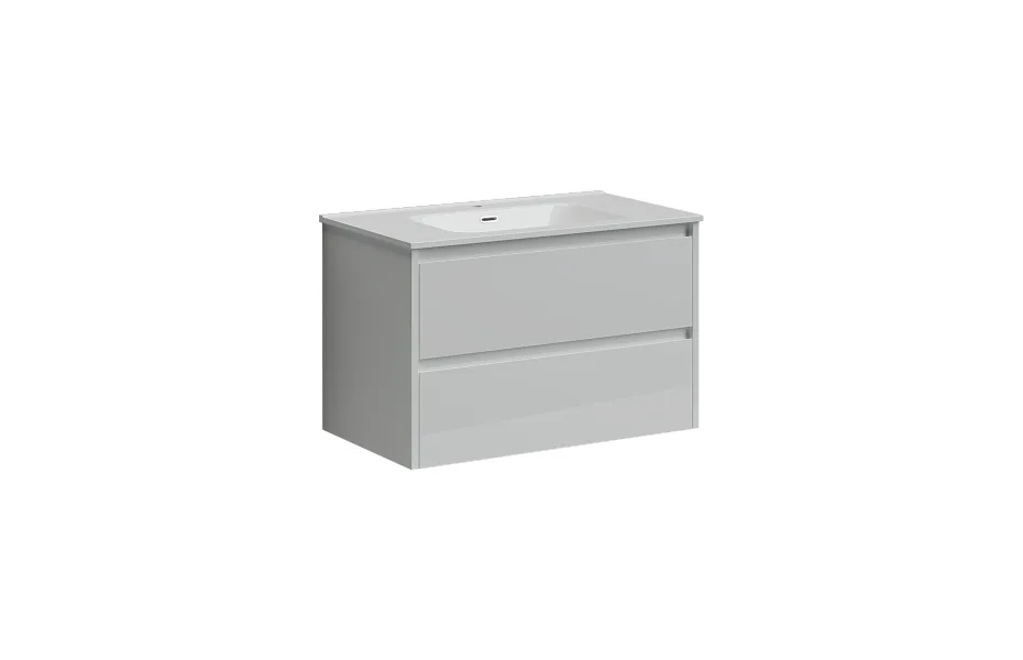 Тумба с раковиной Sancos Libra, 79 см., эмаль белый, LB80W МОСПЛИТКА