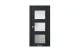 Neo Classic N6 Черный RAL9005 стекло 7 ДВЕРЕЙ