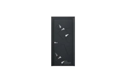 Межкомнатная дверь Perfect P Steel 1 Black 7 ДВЕРЕЙ