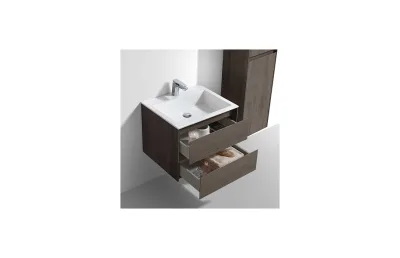 Тумба с раковиной Vincea Luka 60 подвесная, 2 выкатных ящика soft-close, R.Oak МОСПЛИТКА