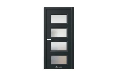 Neo Classic N8 Черный RAL9005 стекло 7 ДВЕРЕЙ