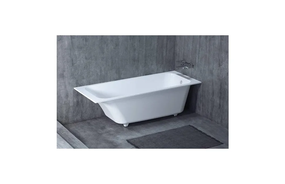 Ванна из искусственного камня S-Stone Salini Orlando 180x80 см матовая 102022M МОСПЛИТКА
