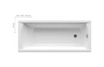 Акриловая ванна Ravak CLASSIC 160x70 см N МОСПЛИТКА