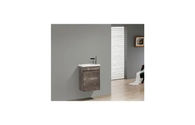 Тумба с раковиной подвесная BelBagno PIETRA MINI-400-1A-SO-PT-R 40 см Stone МОСПЛИТКА