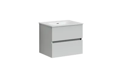 Тумба с раковиной Sancos Urban, 59 см., ламинат белый, UR60W МОСПЛИТКА