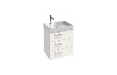 Тумба с раковиной Jacob Delafon Rythmik 60 см EB1307-G1C белый глянцевый МОСПЛИТКА