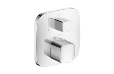 Термостат с запорным/переключающим вентилем Hansgrohe PuraVida хром 15771000 АКВАМЕТРИЯ