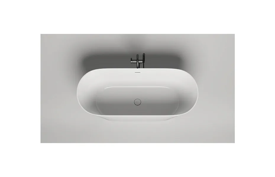Ванна из искусственного камня 170х72 см Salini Mona 102912G белая МОСПЛИТКА