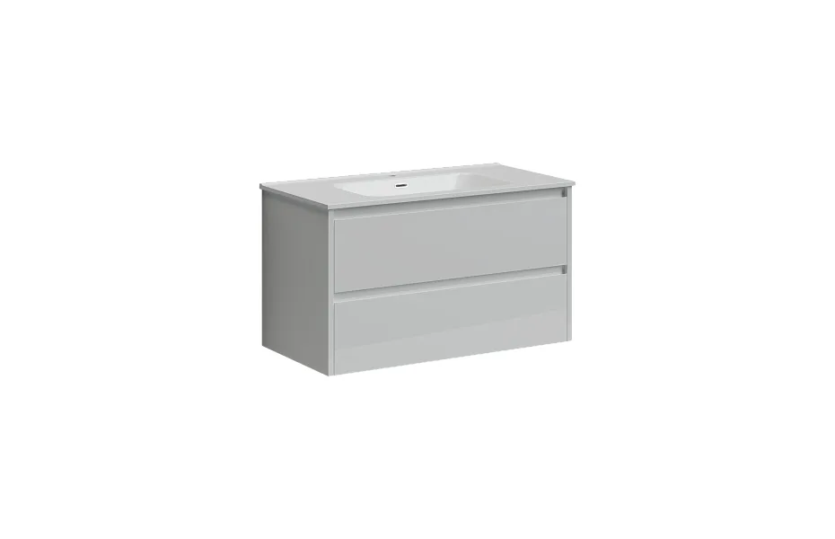Тумба с раковиной Sancos Libra, 89 см., эмаль белый, LB90W МОСПЛИТКА