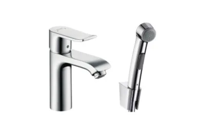 Набор для биде, со сливным клапаном Push-Open Hansgrohe Metris 31285000 АКВАМЕТРИЯ